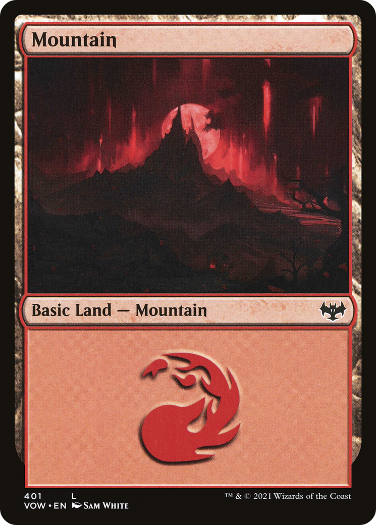 Mountain (VOW-401) - Innistrad: Crimson Vow Foil