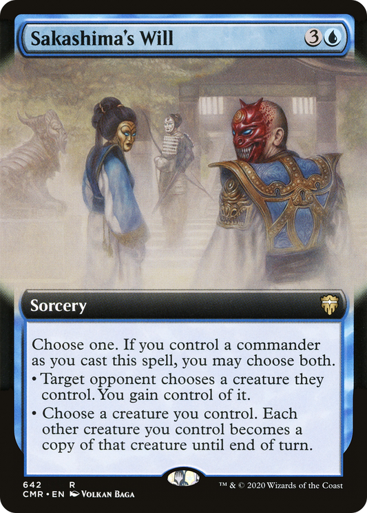 Sakashima's Will (CMR-642) - Commander Legends: (Extended Art)