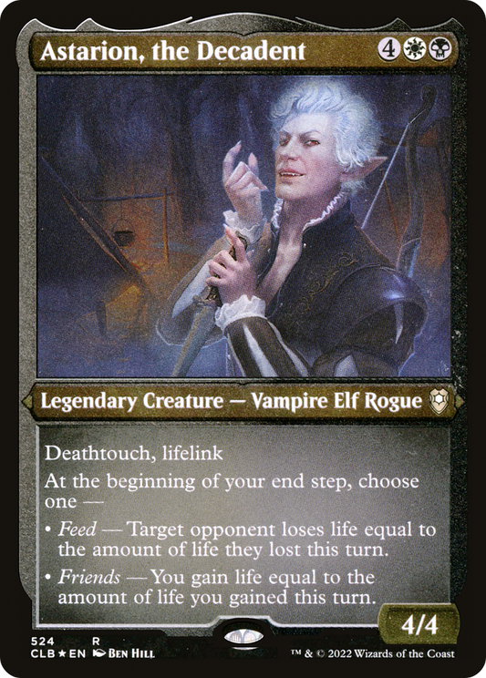 Astarion, the Decadent (CLB-524) - Commander Legends: Battle for Baldur's Gate Etched Foil