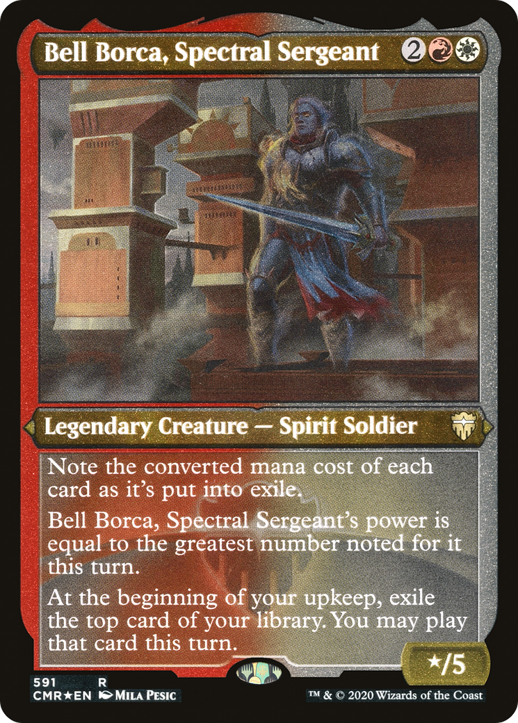 Bell Borca, Spectral Sergeant (CMR-591) - Commander Legends Etched Foil