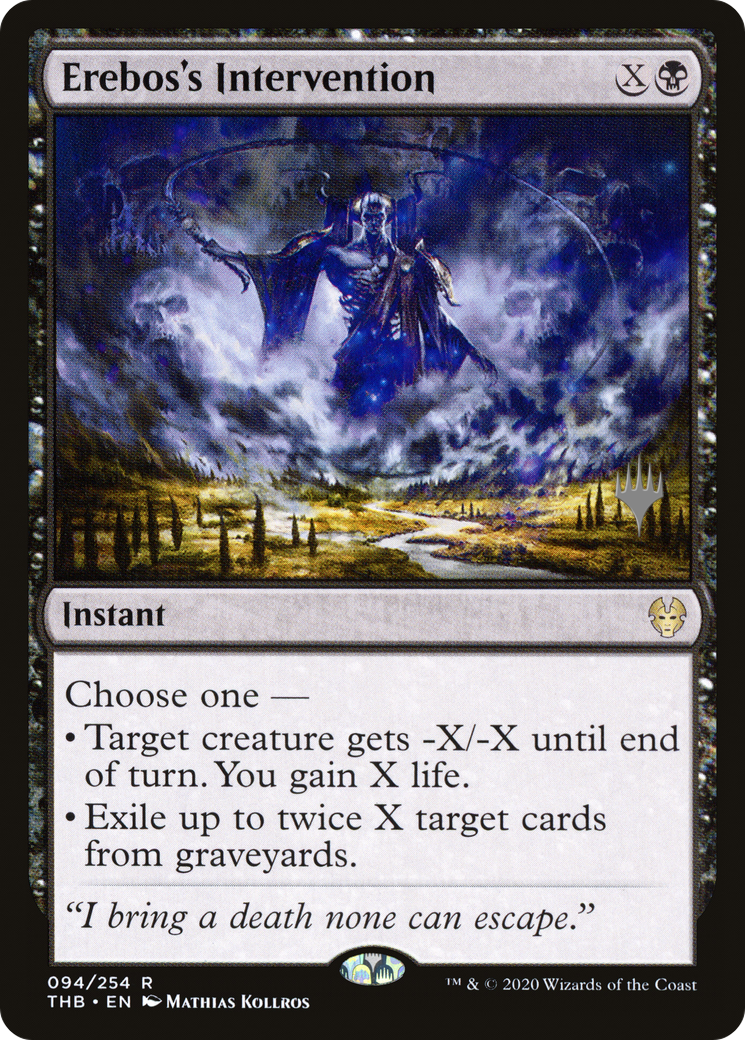 Erebos's Intervention (PPTHB-94P) - Theros Beyond Death Promos (Promo Pack)