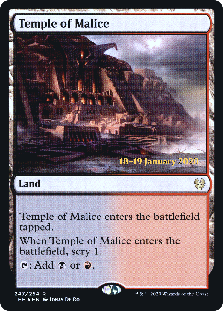 Temple of Malice (PRE-247S) - Theros Beyond Death Promos (Prerelease) Foil