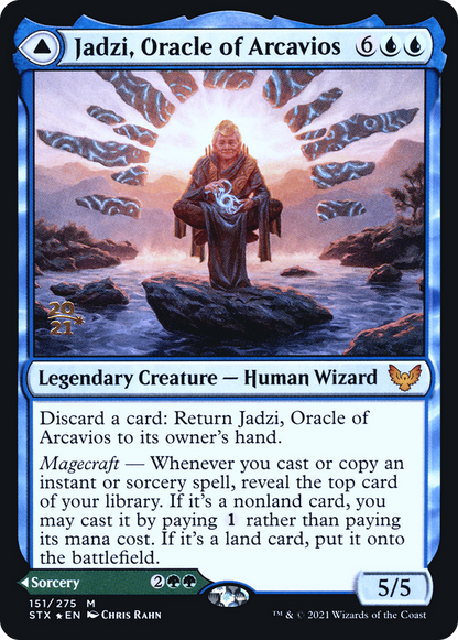 Jadzi, Oracle of Arcavios // Journey to the Oracle (PSTX-151S) - Strixhaven: School of Mages Promos Foil