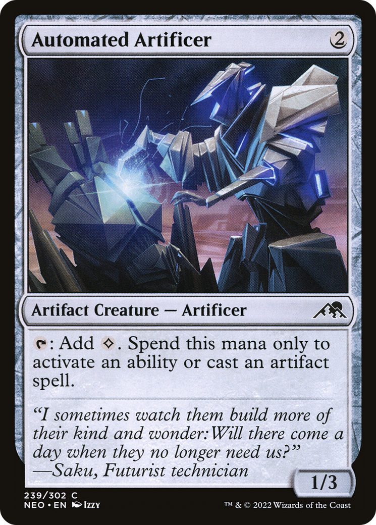 Automated Artificer (NEO-239) - Kamigawa: Neon Dynasty Foil