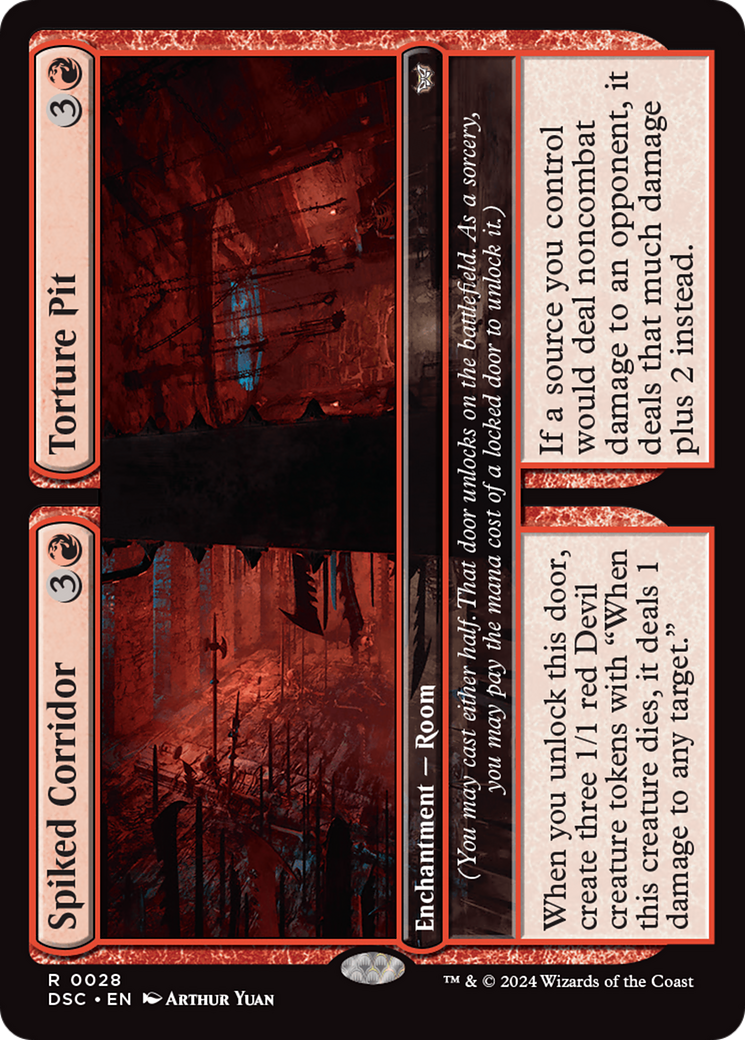 Spiked Corridor // Torture Pit (DSC-028) - Duskmourn: House of Horror Commander