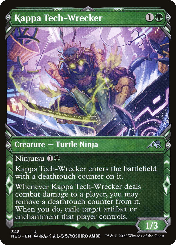 Kappa Tech-Wrecker (NEO-348) - Kamigawa: Neon Dynasty: (Showcase) Foil