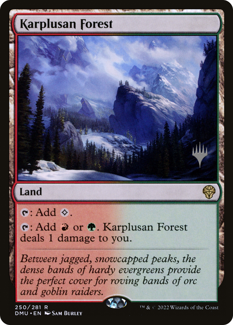 Karplusan Forest (PPDMU-250P) - Dominaria United Promos (Promo Pack)