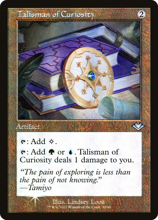 Talisman of Curiosity (H1R-035) - Modern Horizons 1 Timeshifts Etched Foil