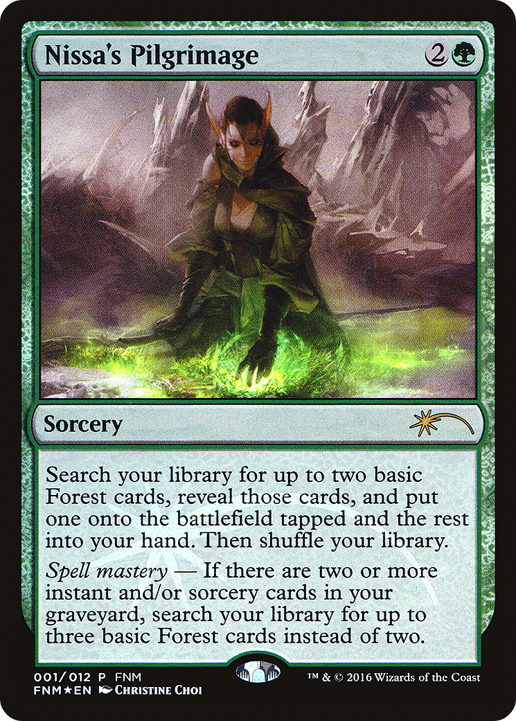 Nissa's Pilgrimage (F16-001) - Friday Night Magic 2016 Foil