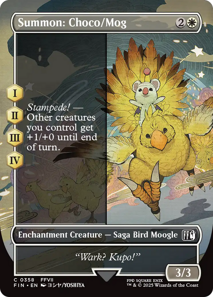 Summon: Choco/Mog (Borderless) (FIN-358) - FINAL FANTASY (Borderless)