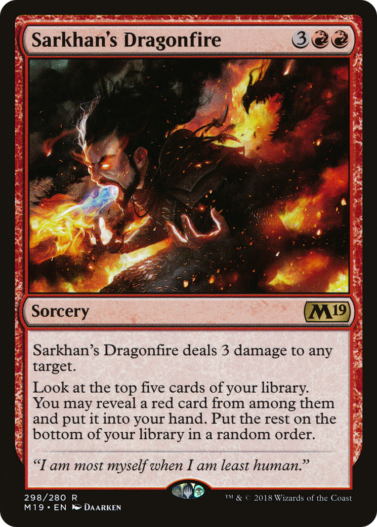 Sarkhan's Dragonfire (M19-298) - Core Set 2019