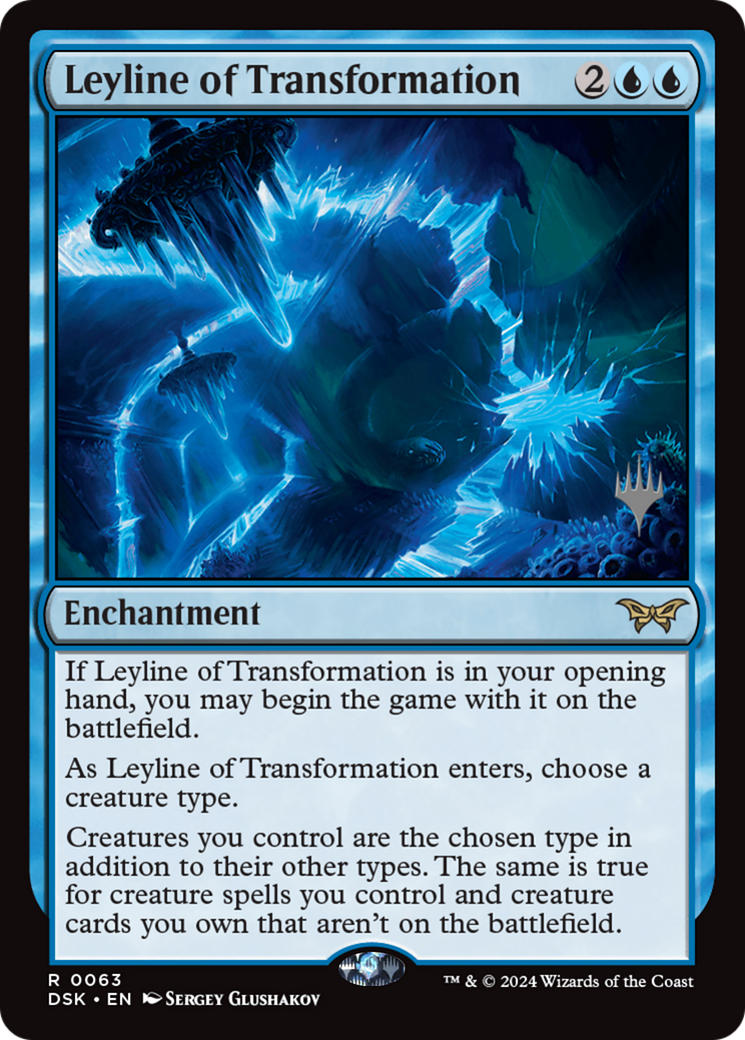 Leyline of Transformation (PPDSK-063) - Duskmourn: House of Horror Promos Foil (Promo Pack)