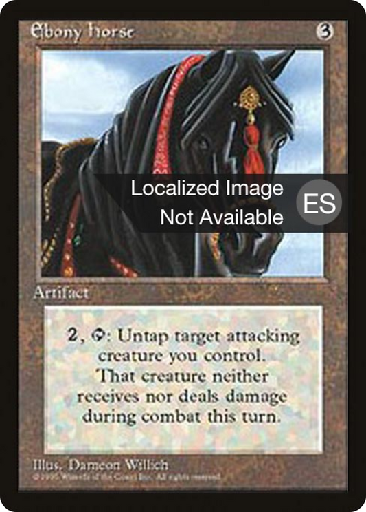 Ebony Horse (4BB-318) - Fourth Edition Foreign Black Border