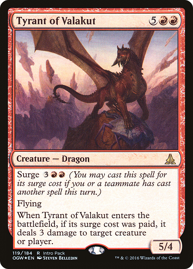 Tyrant of Valakut (POGW-119) - Oath of the Gatewatch Promos Foil