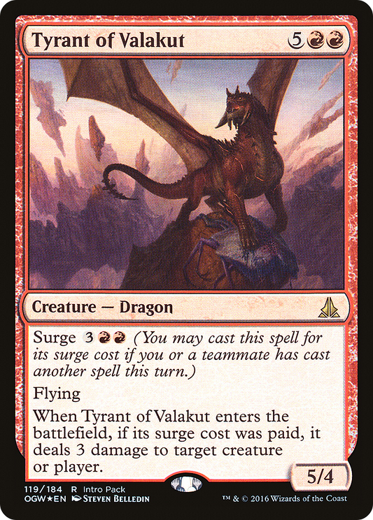 Tyrant of Valakut (POGW-119) - Oath of the Gatewatch Promos Foil