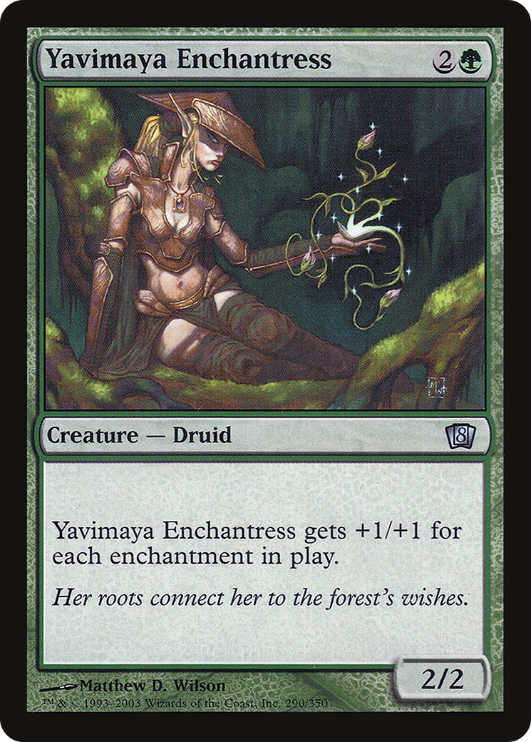 Yavimaya Enchantress (8ED-290★) - Eighth Edition Foil