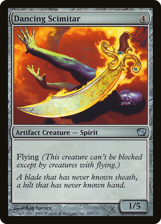 Dancing Scimitar (9ED-292★) - Ninth Edition Foil