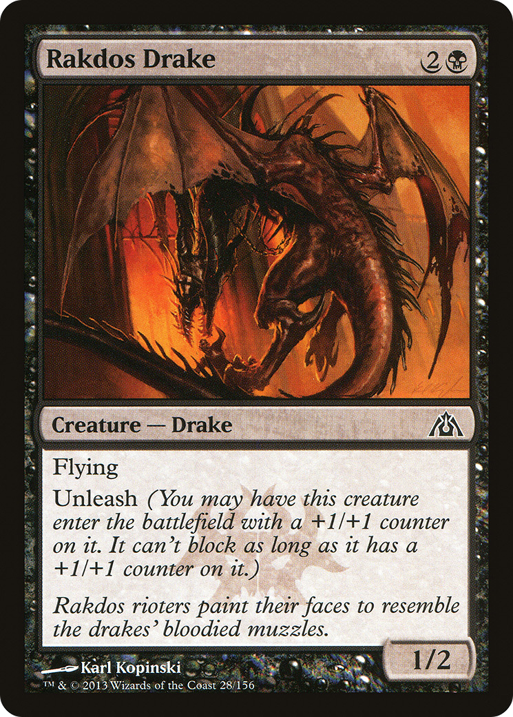 Rakdos Drake (DGM-028) - Dragon's Maze Foil