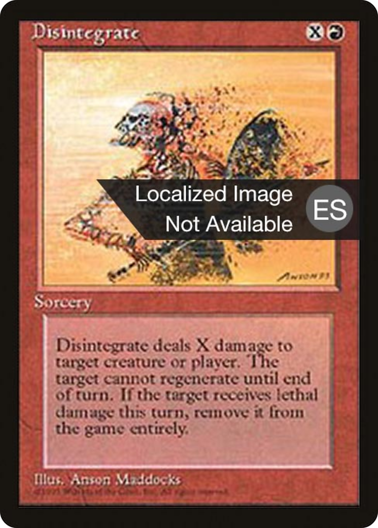 Disintegrate (4BB-185) - Fourth Edition Foreign Black Border