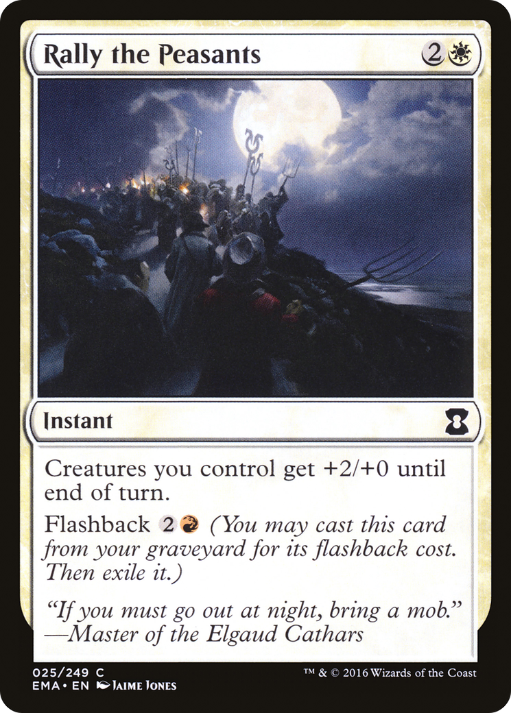 Rally the Peasants (EMA-025) - Eternal Masters Foil