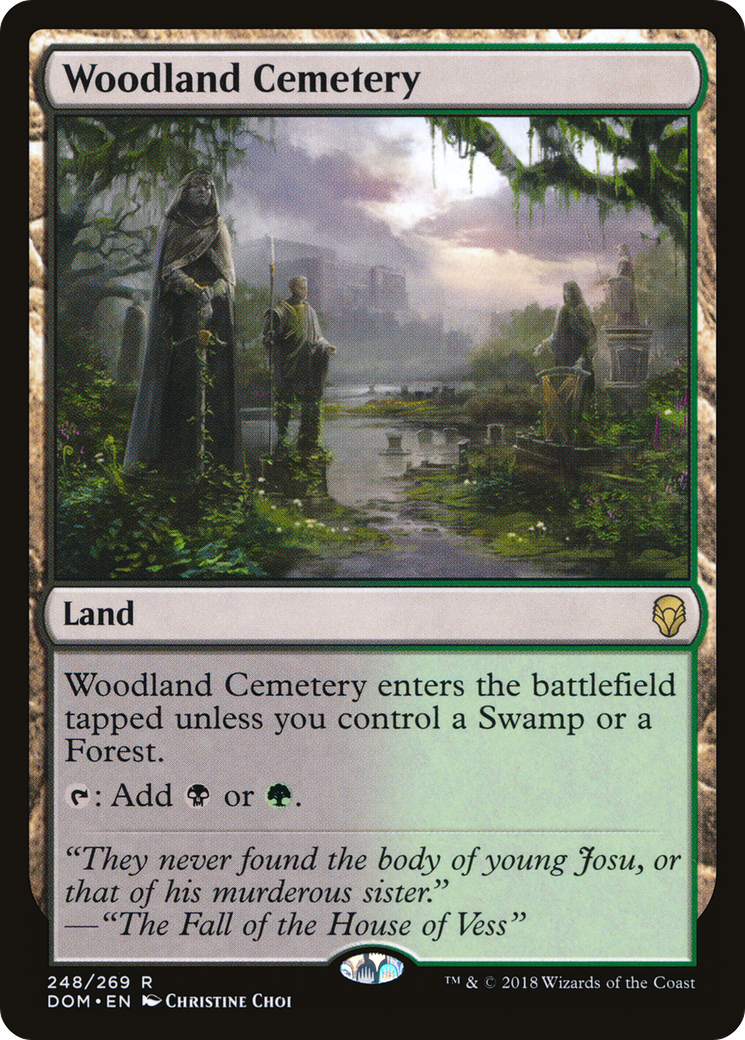 Woodland Cemetery (DOM-248) - Dominaria Foil