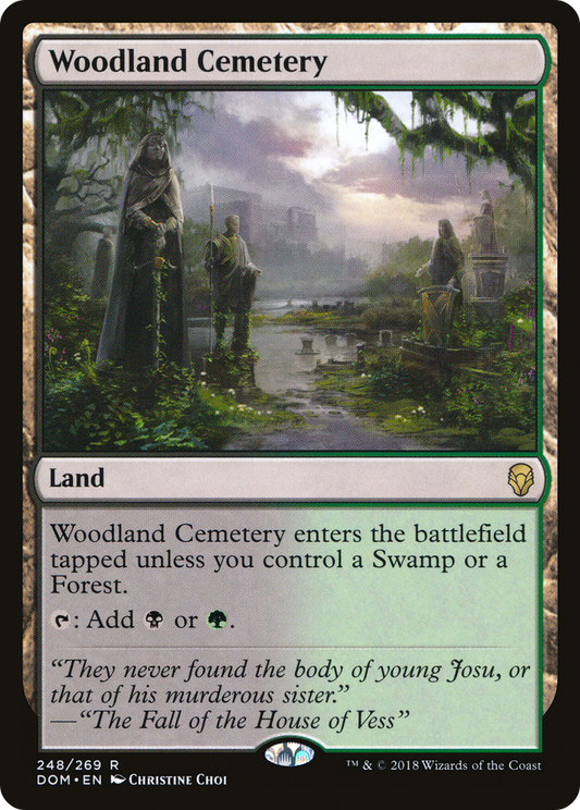 Woodland Cemetery (DOM-248) - Dominaria Foil