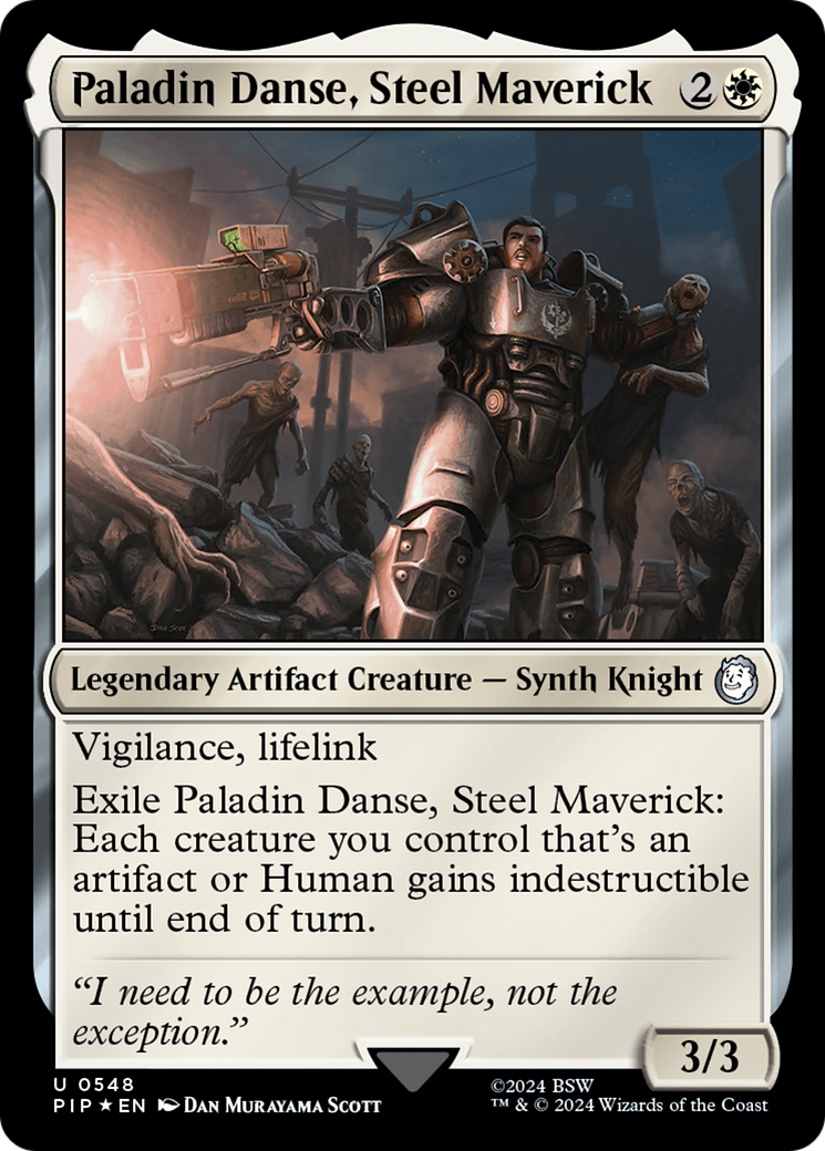 Paladin Danse, Steel Maverick (PIP-548) - Fallout Foil