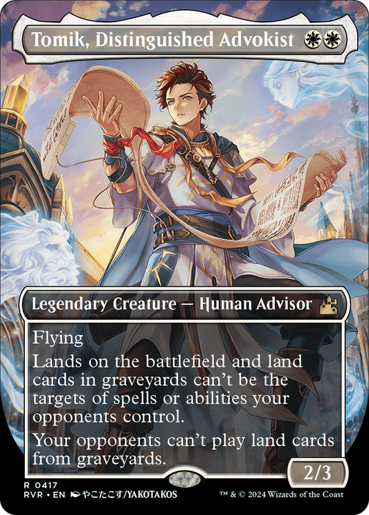 Tomik, Distinguished Advokist (Anime Borderless) (RVR-417) - Ravnica Remastered (Borderless) Foil