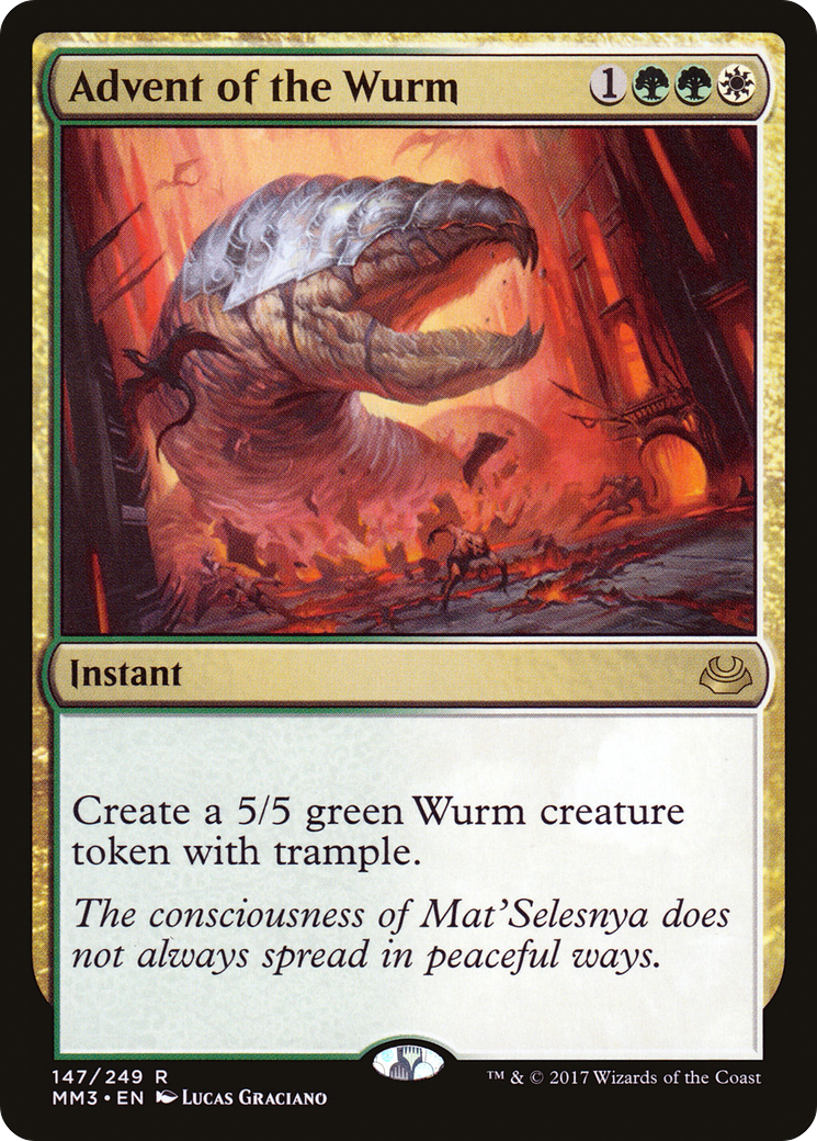 Advent of the Wurm  (MM3-147) - Modern Masters 2017 Foil