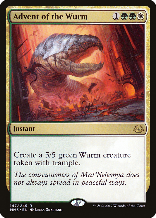 Advent of the Wurm  (MM3-147) - Modern Masters 2017 Foil