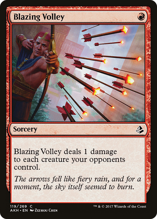 Blazing Volley (AKH-119) - Amonkhet Foil