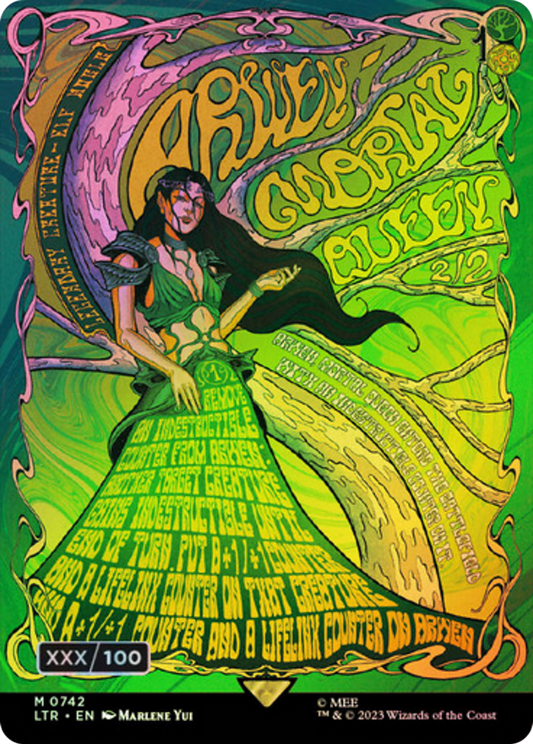 Arwen, Mortal Queen (Borderless Poster) (Serial Numbered) (LTR-742) - The Lord of the Rings: Tales of Middle-earth (Borderless) Foil