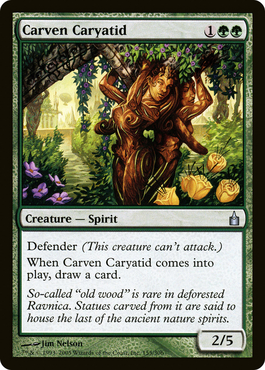 Carven Caryatid (RAV-155) - Ravnica: City of Guilds Foil