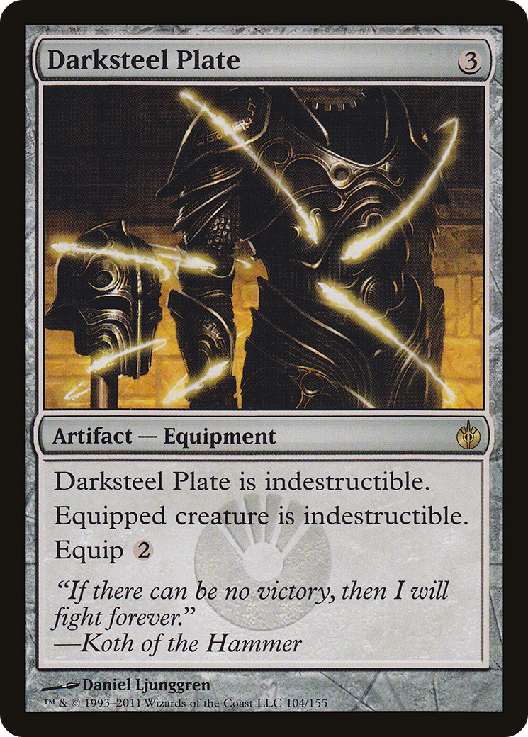 Darksteel Plate (MBS-104) - Mirrodin Besieged Foil