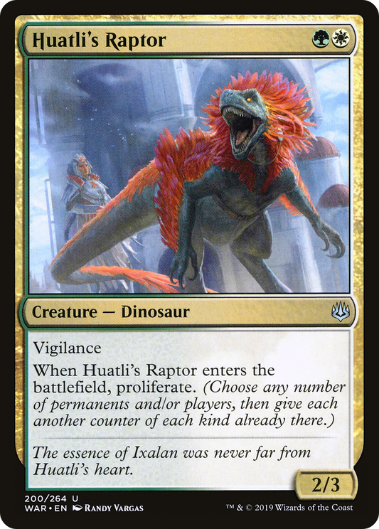 Huatli's Raptor (WAR-200) - War of the Spark Foil