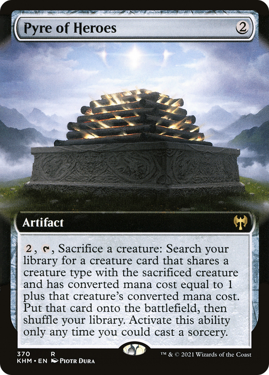 Pyre of Heroes  (KHM-370) - Kaldheim: (Extended Art)