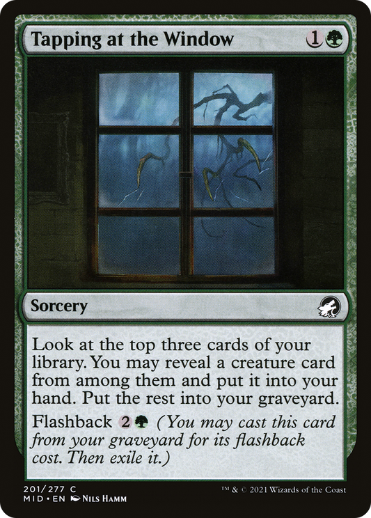 Tapping at the Window (MID-201) - Innistrad: Midnight Hunt Foil