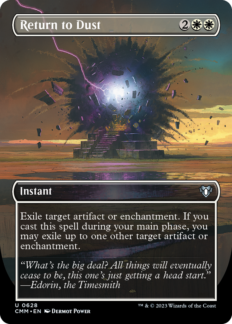 Return to Dust (Borderless) (CMM-628) - Commander Masters (Borderless)