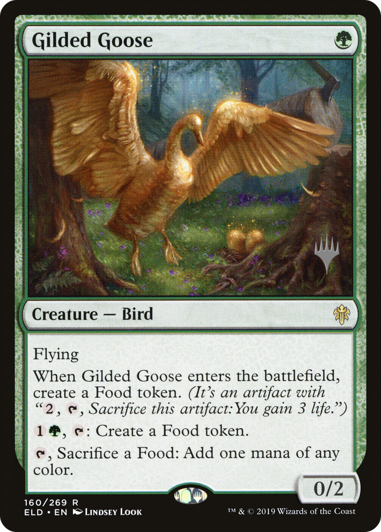 Gilded Goose (PPELD-160P) - Throne of Eldraine Promos (Promo Pack)