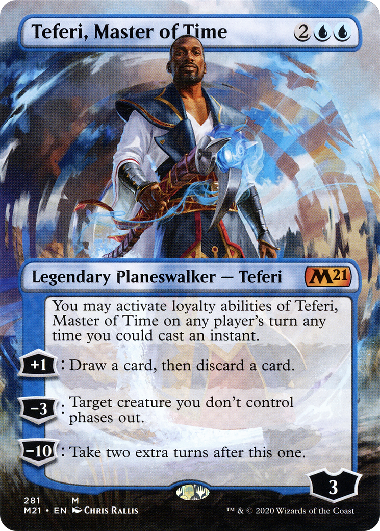 Teferi, Master of Time (M21-281) - Core Set 2021 (Borderless) Foil