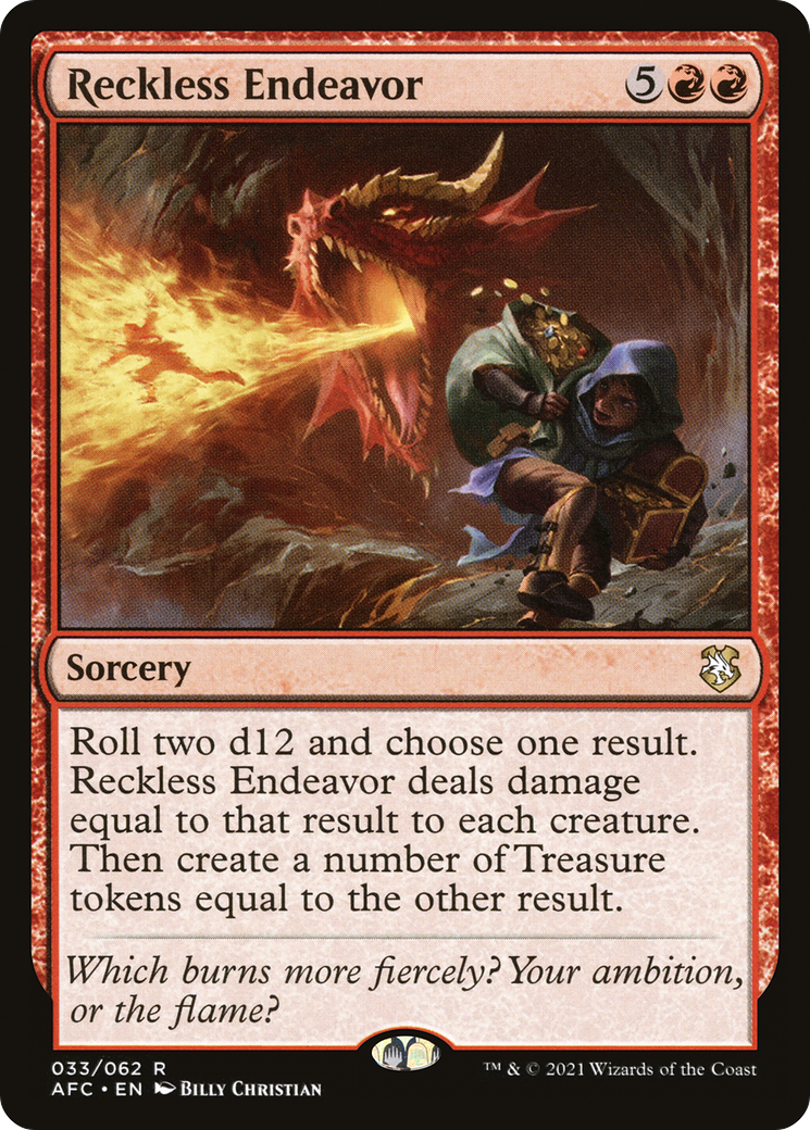 Reckless Endeavor (AFC-033) - Forgotten Realms Commander