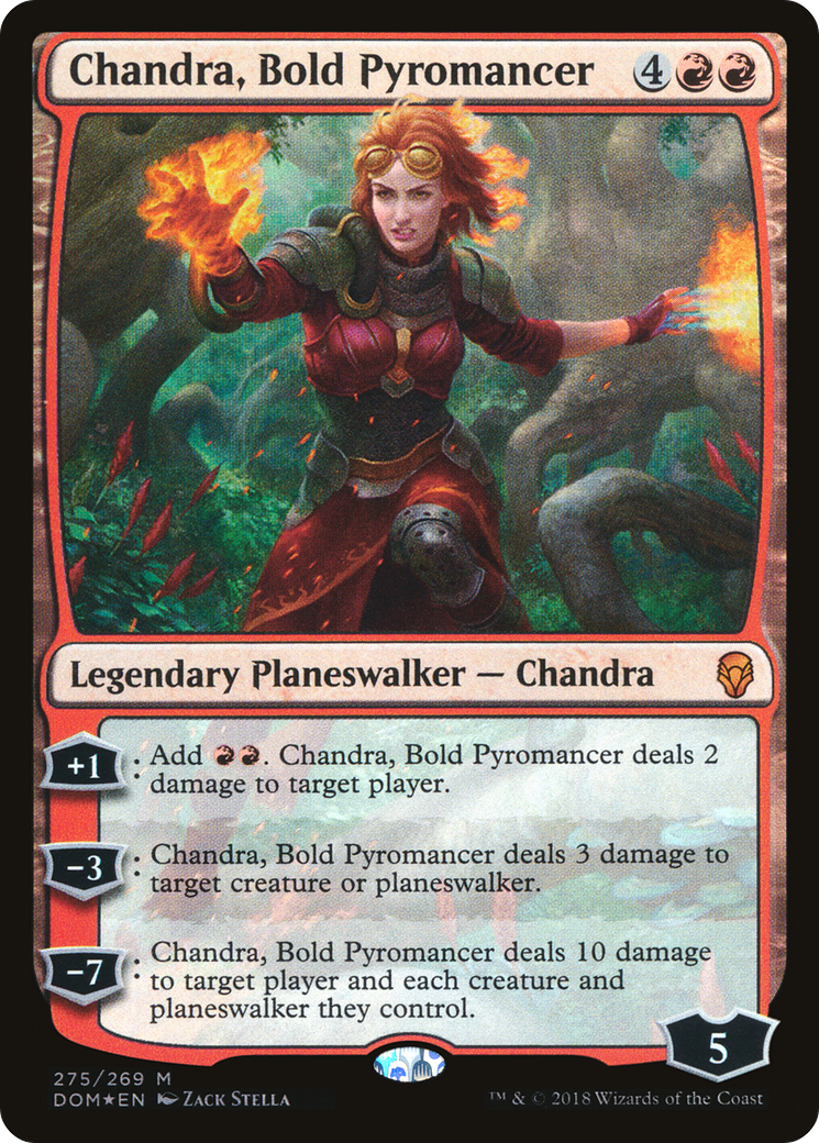 Chandra, Bold Pyromancer (DOM-275) - Dominaria Foil