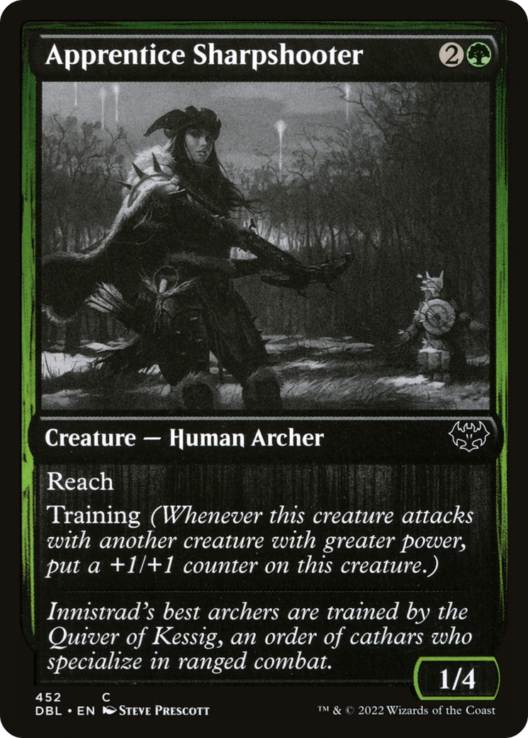 Apprentice Sharpshooter (DBL-452) - Innistrad: Double Feature Foil