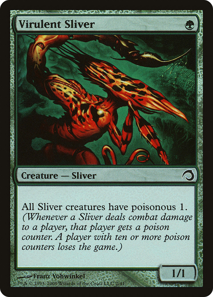 Virulent Sliver (H09-002) - Premium Deck Series: Slivers Foil