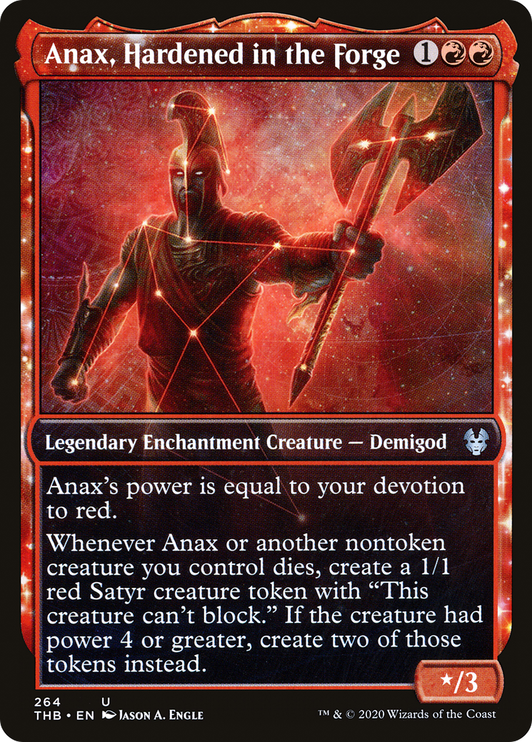 Anax, Hardened in the Forge (Showcase) (THB-264) - Theros Beyond Death: (Showcase) Foil