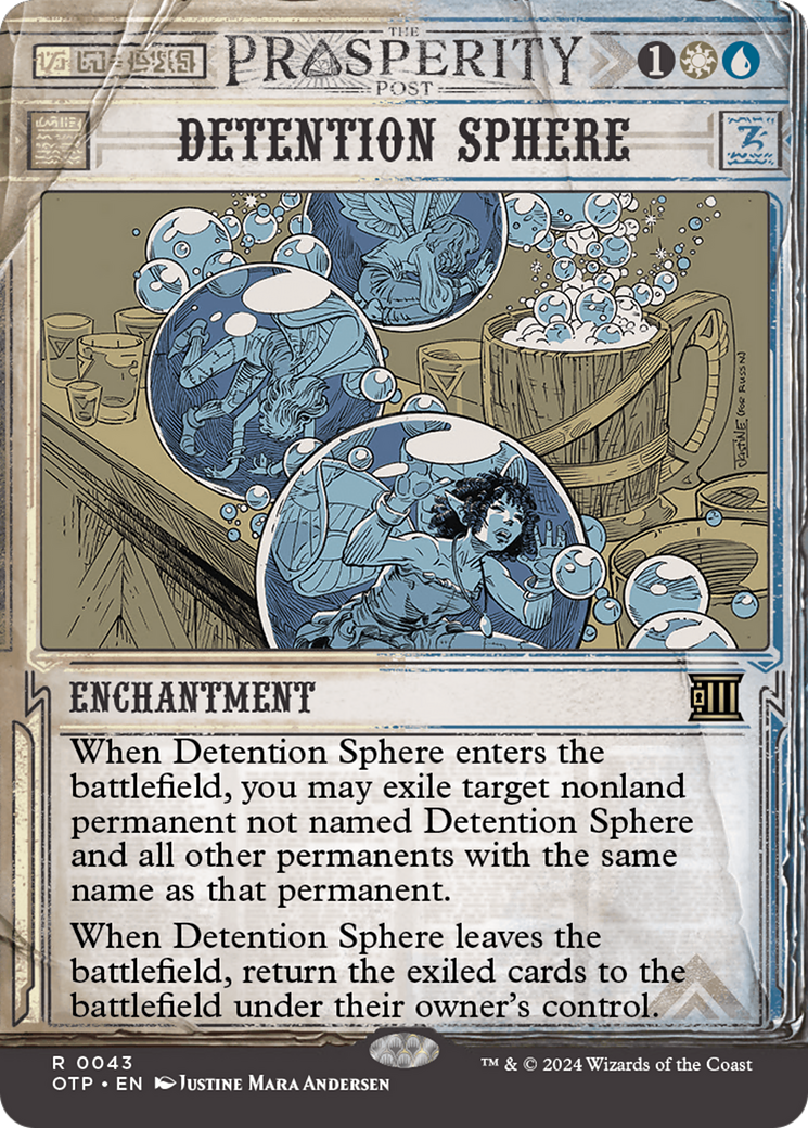 Detention Sphere (OTP-043) - Breaking News: (Showcase) (Borderless) Foil