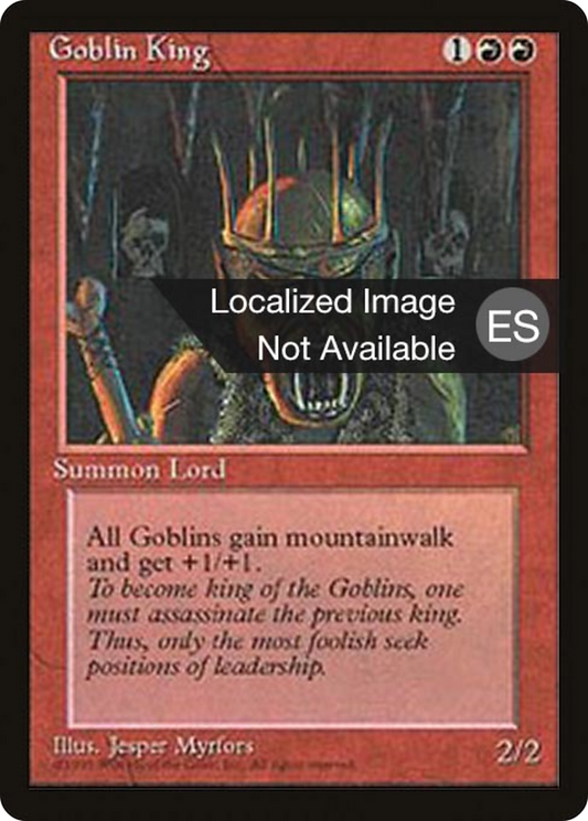 Goblin King (4BB-198) - Fourth Edition Foreign Black Border