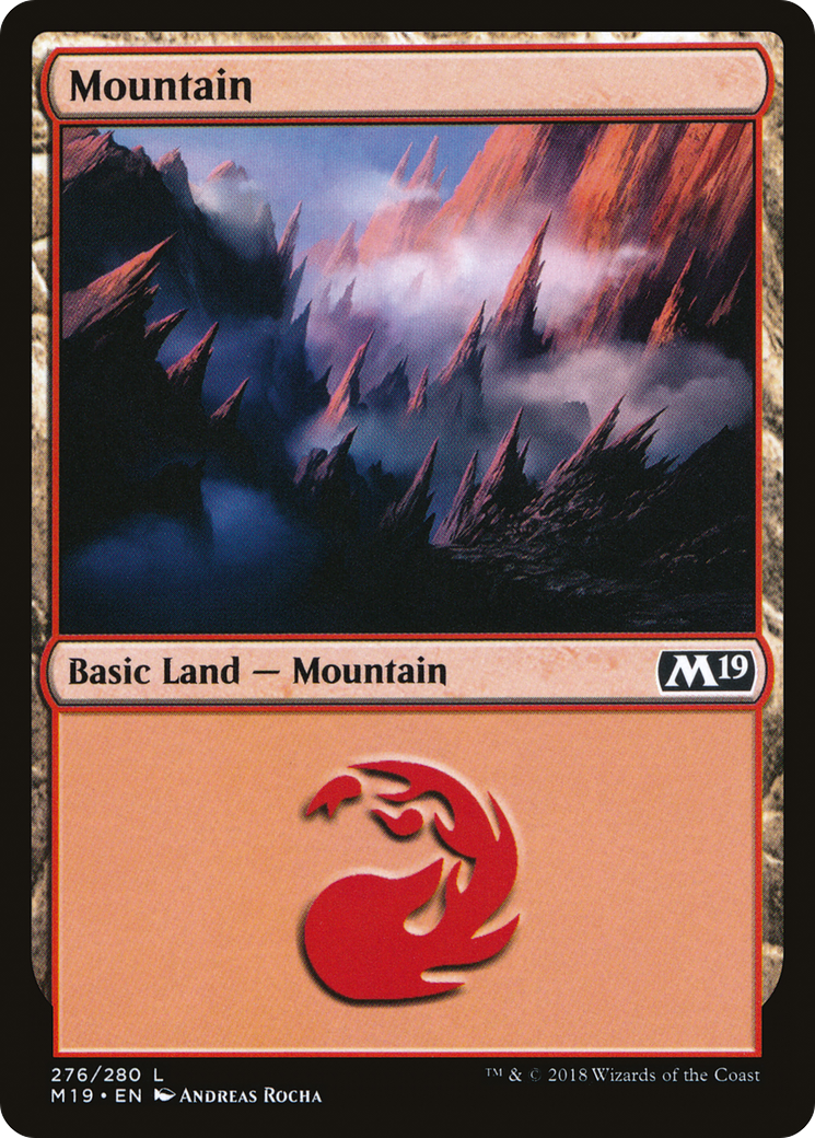 Mountain (M19-276) - Core Set 2019 Foil