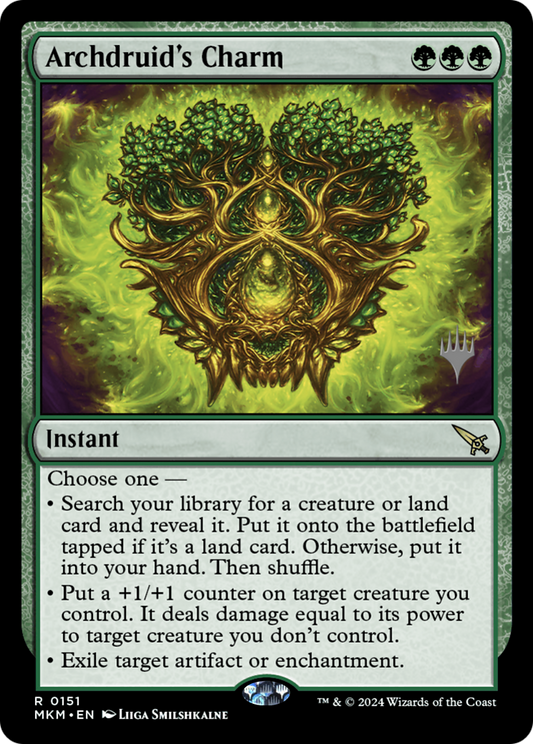 Archdruid's Charm (PPMKM-151) - Murders at Karlov Manor Promos Foil (Promo Pack)
