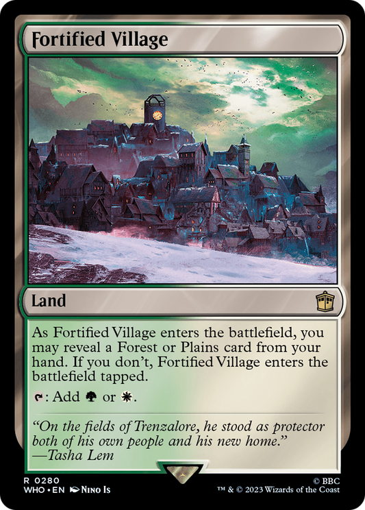 Fortified Village (WHO-280) - Doctor Who Foil